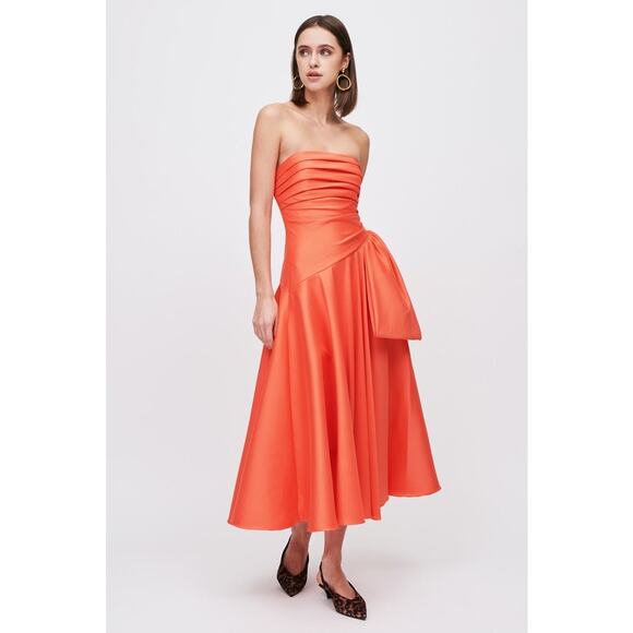 Badgley Mischka The Perfect Ruched Strapless Dress US8 - Picture 1 of 9